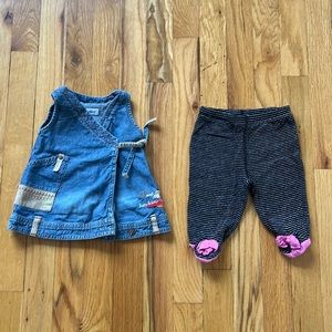 3 month old denim dress